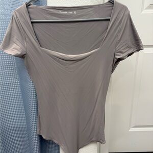 Abercrombie & Fitch Gray Bodysuit